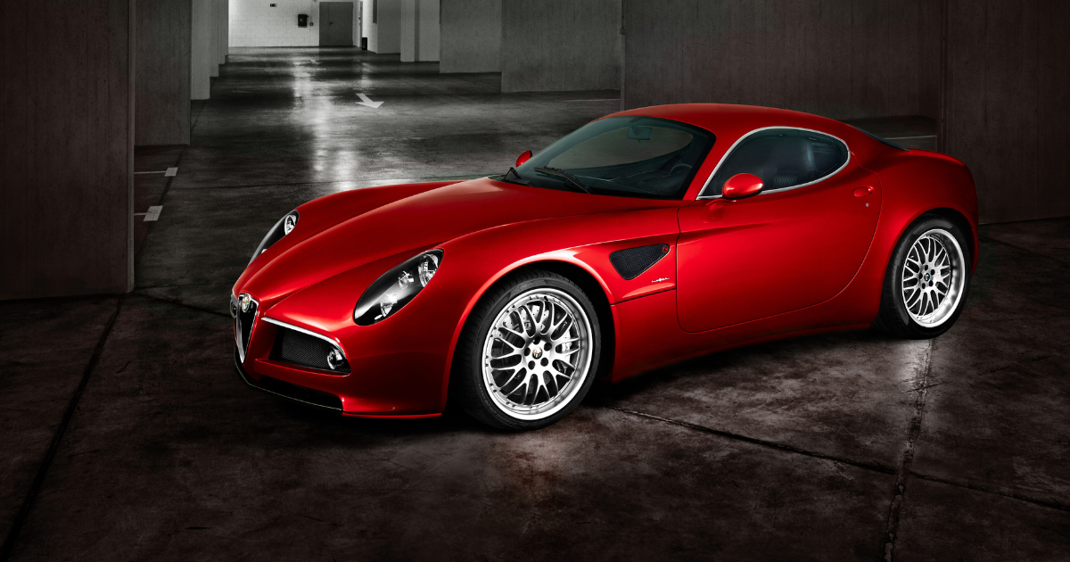 Red Alfa Romeo 8C Competizione